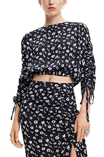 Desigual Damska bluza, niebieski, XXL