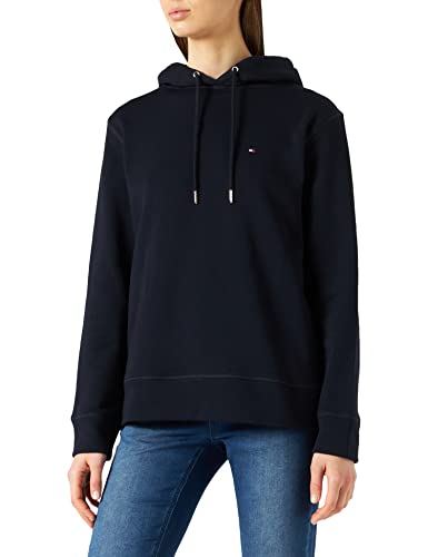 Tommy Hilfiger Bluza damska z kapturem Regular, Pustynne niebo, XXS