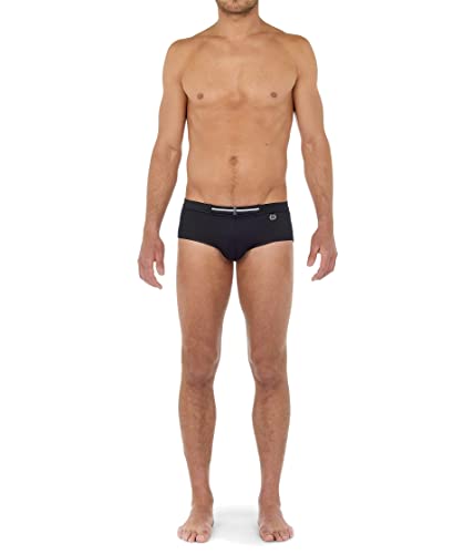 Hom Harold Swim Majtki kąpielowe Męskie, Czarny czerwony, S