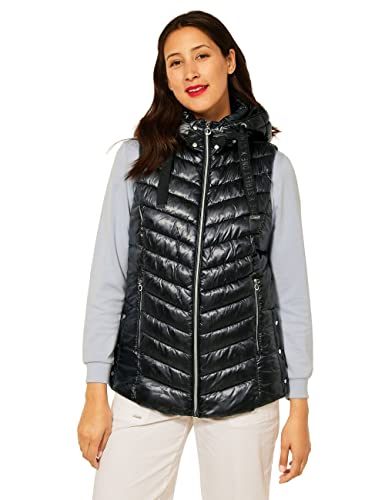 Street One Damska kamizelka pikowana A220118, czarna, 42, czarny