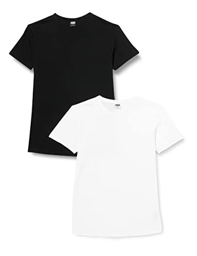 Urban Classics T-shirt męski, czarny + biały, 5XL