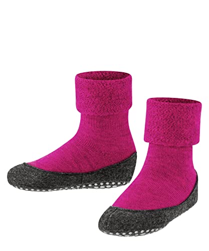 FALKE Uniseks - dzieci Kapcie Cosyshoe Minis K HP Wełna Merynosa z wypustkami na podeszwie 1 Para, Różowy (Gloss 8550), 25-26 (3-3.5 lata)