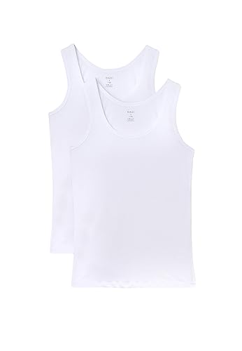 Dagi Męski tank top, biały, rozmiar S, 2 sztuki, biały, S