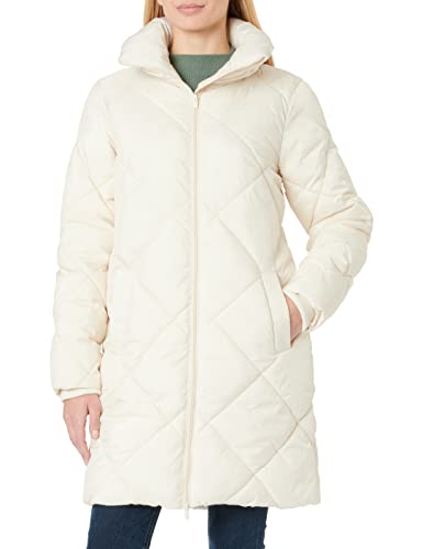 Vila Damski płaszcz pikowany High Neck, brzoza, 42