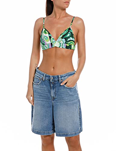 Replay Damska koszulka na ramiączkach W2308D, 010 wielokolorowa, XS, 010 Multicolor, XS