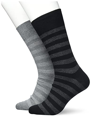 Esprit Skarpety z siateczki Mesh Stripe 2-pak, biologiczna bawełna, męskie, półwysokie, ze wzorem w paski, 2 pary, wielokolorowy (asortyment 0010), 39-42 EU