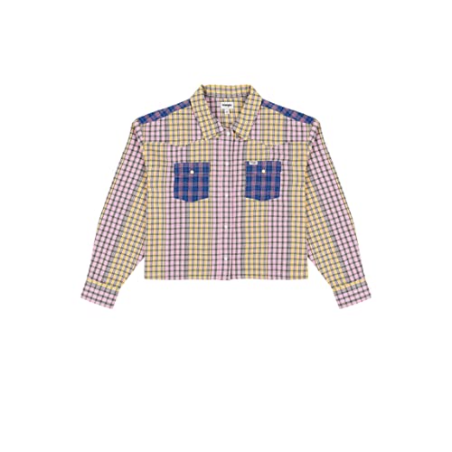 Wrangler Damska koszulka robocza z naszywką, różowa fuksja, rozm. XXL, róża fuksja, XXL