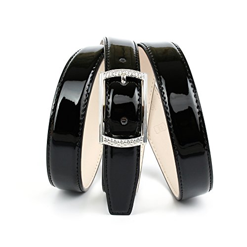 Anthoni Crown Pasek damski, czarny (czarny 010), 105