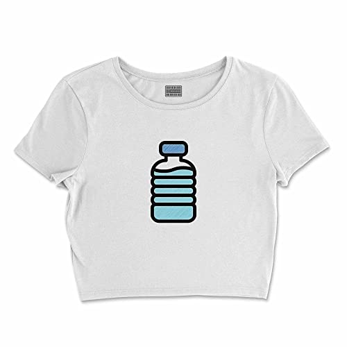 Bona Basics, Koszulka damska z nadrukiem cyfrowym,%100 bawełna, biała, casualowa, topy damskie, rozmiar: XL, biały, XL Krótki