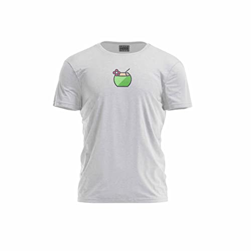 Bona Basics, Druk cyfrowy, męska koszulka podstawowa,%70 bawełna%30 poliester, szary, na co dzień, męskie topy, rozmiar: XL, szary, XL