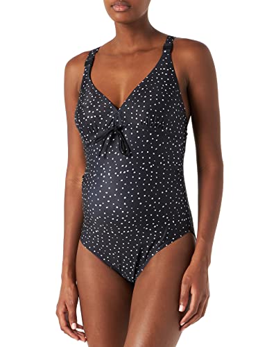 MAMALICIOUS Damski kostium kąpielowy MLRUSSEL DOT 2F A. NOOS kostium kąpielowy, czarny/apop: kropki, L