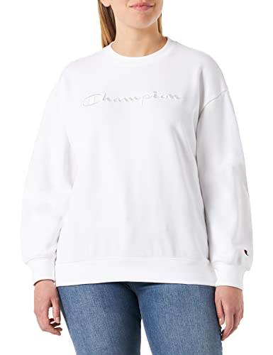 Champion Damska bluza Rochester 1919 z logo Crewneck - biała, S, biały, S