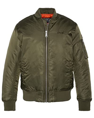 Schott NYC AIRFORCE1B, Kurtka Dla dzieci i młodzieży, Zielony (Army Kaki), 12 lat