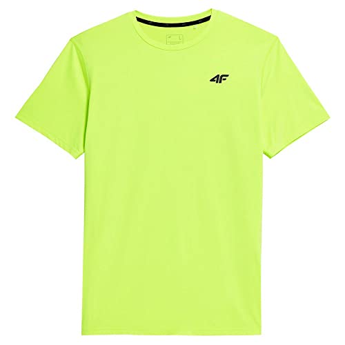 4F Koszula męska FNK, Canary Green Neon, XXL