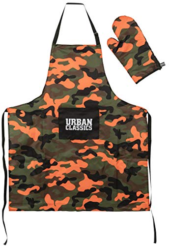 Urban Classics zestaw do grillowania szalik mieszany, Wielokolorowy (Orange Camo 01652), rozmiar uniwersalny