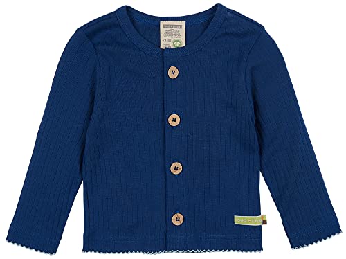 loud + proud Derby Rib, kurtka dziewczęca z certyfikatem GOTS, Ultramaryna, 122/128 cm