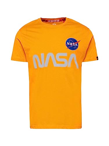 ALPHA INDUSTRIES Bluzka odblaskowa NASA, pomarańczowa, L, Alpha Orange, L