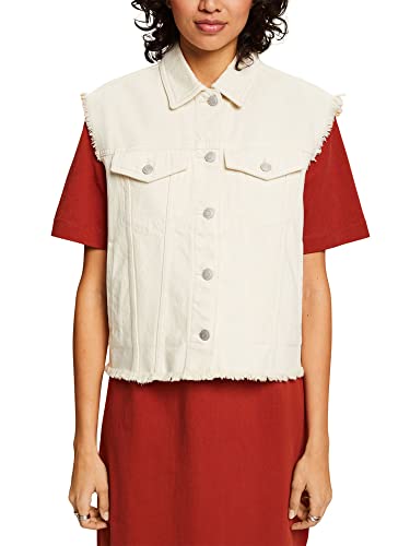 edc by ESPRIT Kamizelka damska 043CC1H301, 055/ICE, XL, 055/Ice, XL