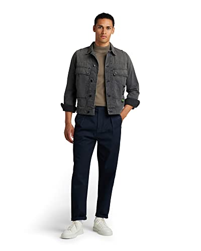 G-STAR RAW Męska kurtka kieszonkowa z klapką, Szary (wyblakły szary peryskop D189-D339), M