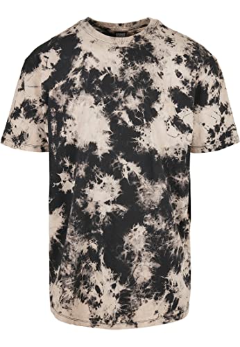 Urban Classics Męski t-shirt oversized Bleached Tee T-Shirt, czarny, L