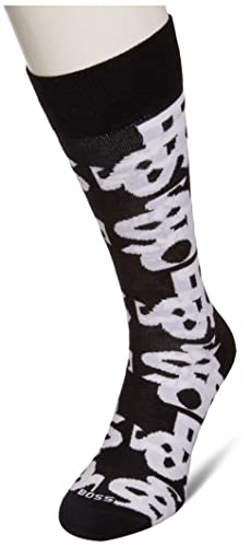 BOSS Skarpety męskie Rs Allover Boxed Cc, czarny1, 40-42 EU