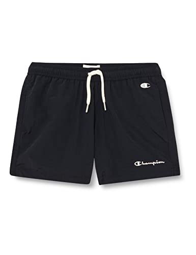 Champion Szorty kąpielowe dla dzieci i chłopców Eco Future Pacific Sand z recyklingu nylon szorty bermudy, czarny, 3-4 Lat