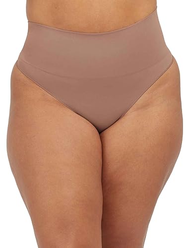 Spanx Damskie stringi Ecocare Everyday Shaping Thong, nieprzezroczyste, Café Au Lait, M