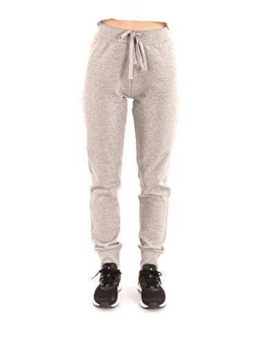 Champion Damskie spodnie treningowe Legacy American Classics Fleece Logo C Rib Cuff, jasnoszary melanż, XXL