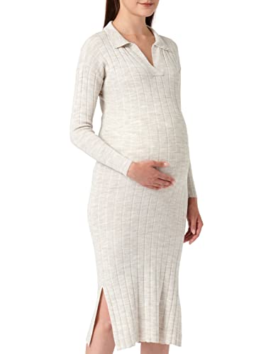 Supermom Damska sukienka Avery Long Sleeve, Ras1202 Oatmeal - P611, 34