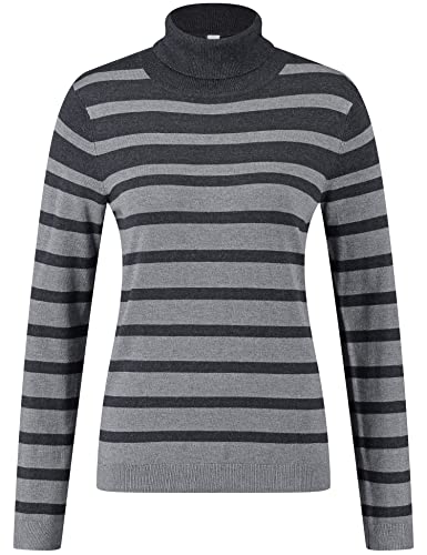 GERRY WEBER Edition Damski sweter 770541-44727, szary w paski, 42