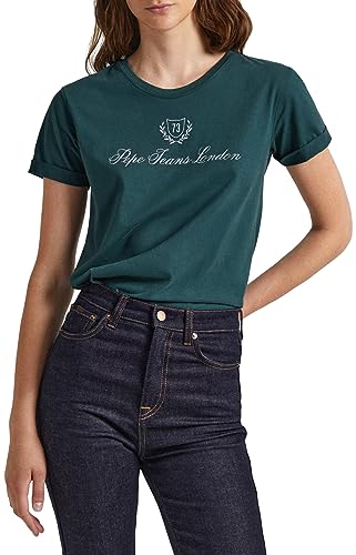 Pepe Jeans Damski sweter Vivian, Zielony (Regent Green), L