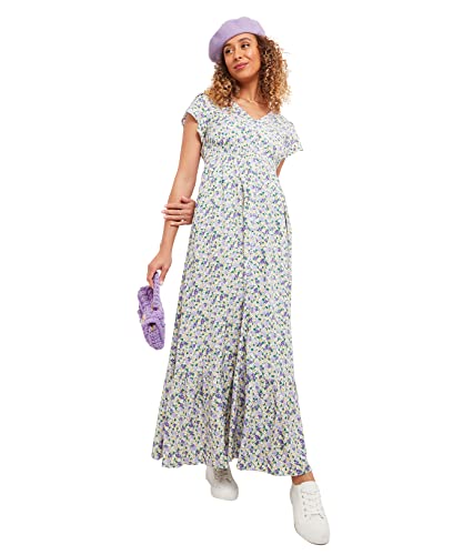 Joe Browns Damska sukienka maxi w stylu vintage, boho, kwiecista, koronkowa, letnia, wielokolorowa, 8, multi, 34