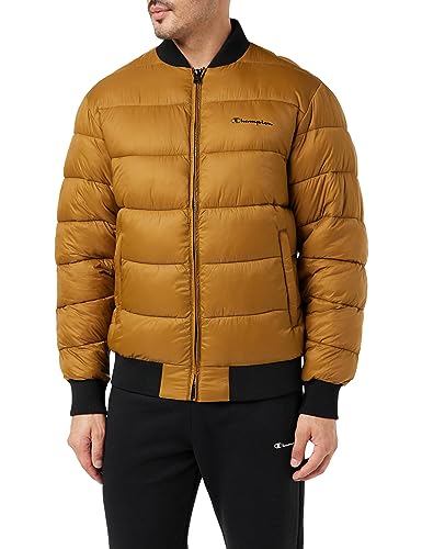 Champion Legacy Outdoor-Bomber Kurtka Mężczyźni, Marrone Chiaro/Nero, S