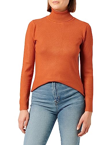 Sidona Damski sweter z golfem 10430463, rdzawy czerwony, XS/S, rdzawy czerwony, XS-S