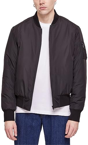 Urban Classics Męska kurtka bomber z recyklingu, czarny, L