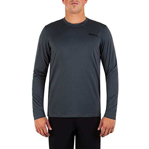 Hurley Męska koszula M Dri Easton Fl Upf Ls szary dym XXL