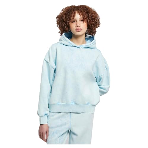Urban Classics Damska bluza z kapturem oversized Towel Washed, Balticblue, S