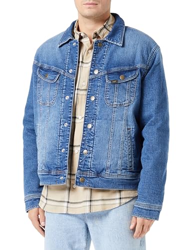Lee Kurtka męska Reversable Rider Denim, Mid Dark, XL