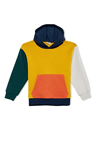 DeFacto Bluza chłopięca z kapturem, żółty, 11-12 Lat