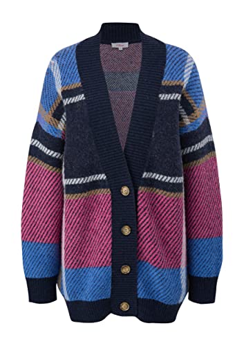 s.Oliver Damski kardigan z dzianiny, niebieski, 40