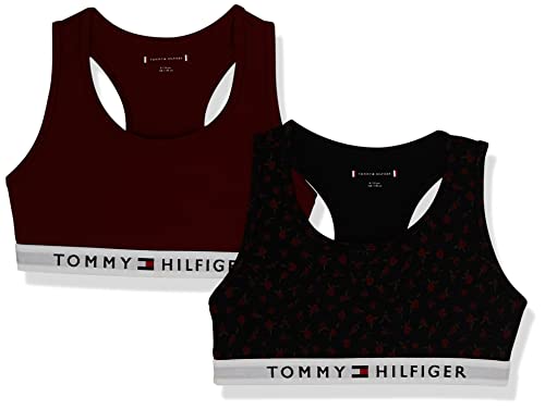 Tommy Hilfiger Biustonosz dziewczęcy, Rose Aop/Rouge, 10 lat