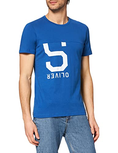 s.Oliver T-shirt męski, Niebieski (Blue 5538), L