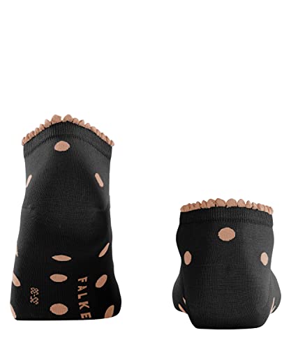 FALKE Skarpety Lady Bug bawełniane damskie krótkie ze wzorem 1 para, czarny (Black 3000), 39-42 EU