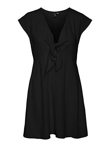 VERO MODA Damska sukienka Vmmymilo Cap Sleeve Mini Dress WVN Ga, czarny, S