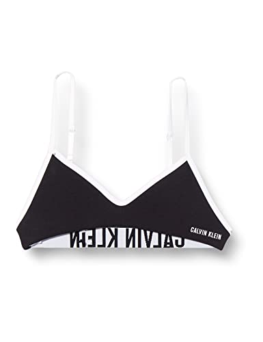 Calvin Klein Dziewczęcy formowany biustonosz, Czarny, 10 lat