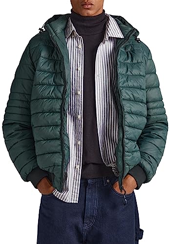 Pepe Jeans Kurtka męska Billy Puffer, Zielony (Regent Green), XXL
