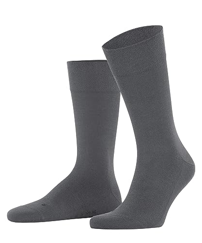 FALKE Mężczyźni Skarpety Sensitive New York M SO Lyocell bezuciskowe 1 Para, Szary (Light Grey 3245), 43-46
