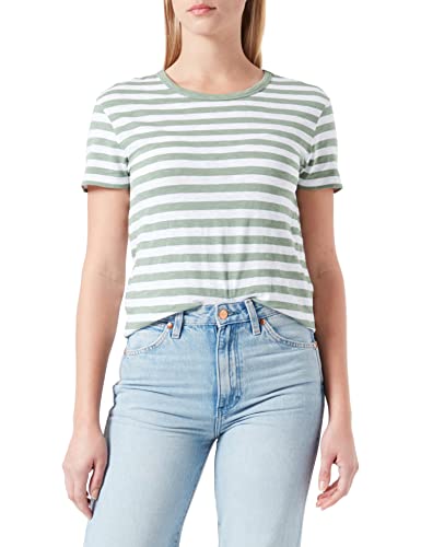 BOSS C_esla_Striped T-shirt damski, Open Miscellaneous971, XS