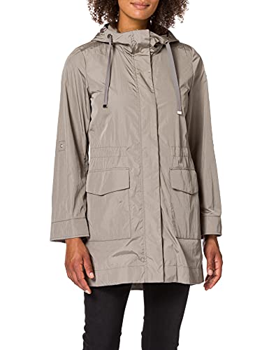 Geox Damska W Topazio D-Bright Nylon CRI Parka, szary (Concrete Grey), 46 PL