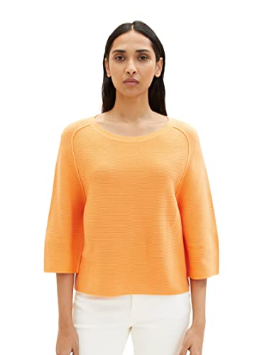 TOM TAILOR Damski sweter 1035302, 29751 - Bright Mango Orange, M
